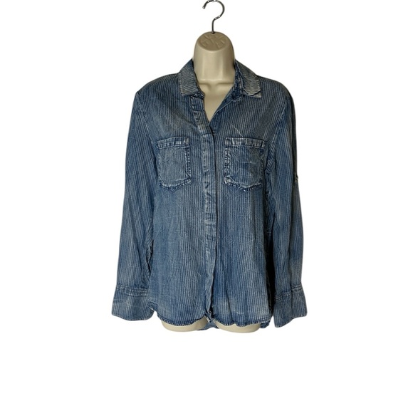 Levi's Tops - Levi's Blue Striped Women's Top